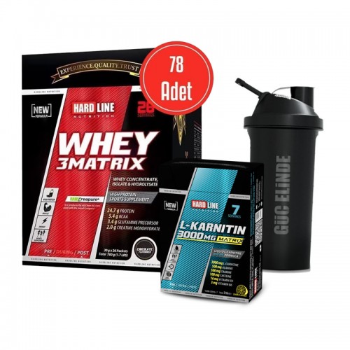 HARDLİNE WHEY 3 MATRİX 30 GR - 78 PAKET